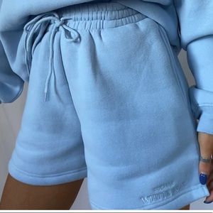 Along For The Ride Lounge Shorts Ice Blue